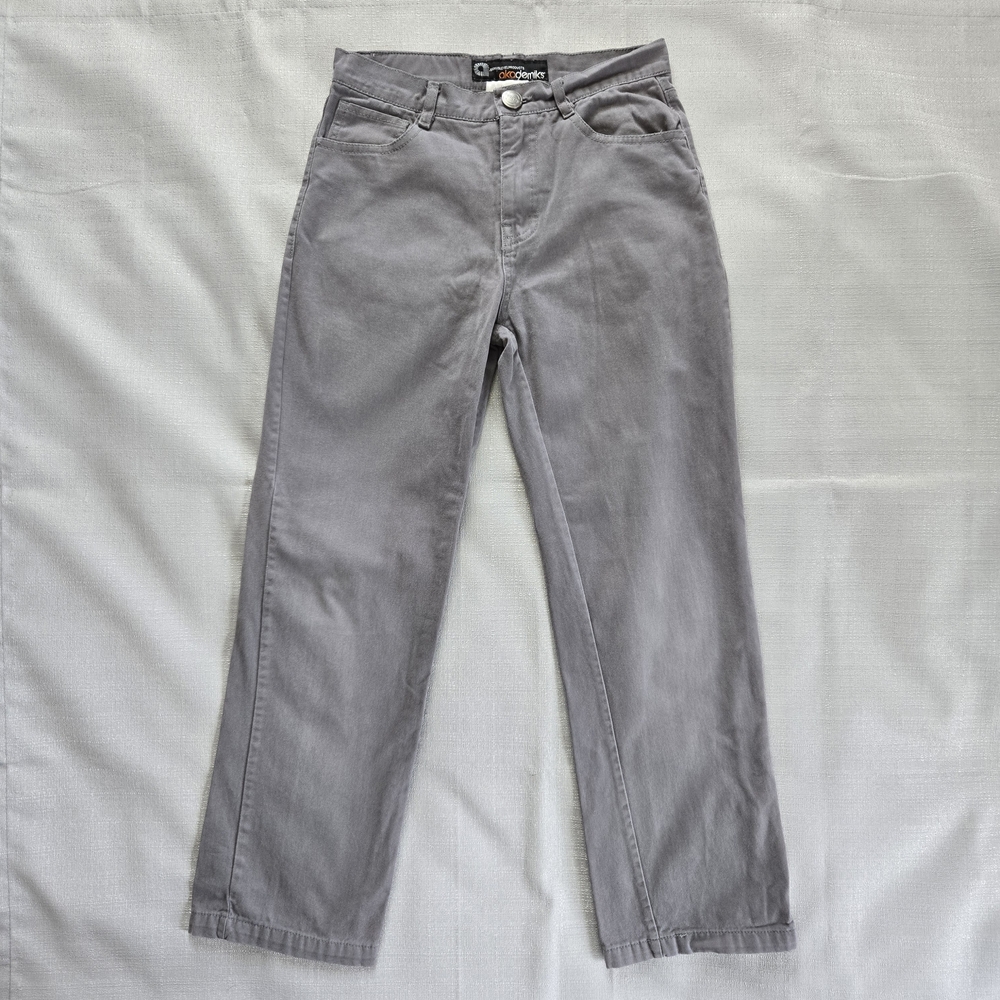 Akademiks Gray Straight-Leg Jeans. Pants Size 10/12 Medium. Excellent Condition.